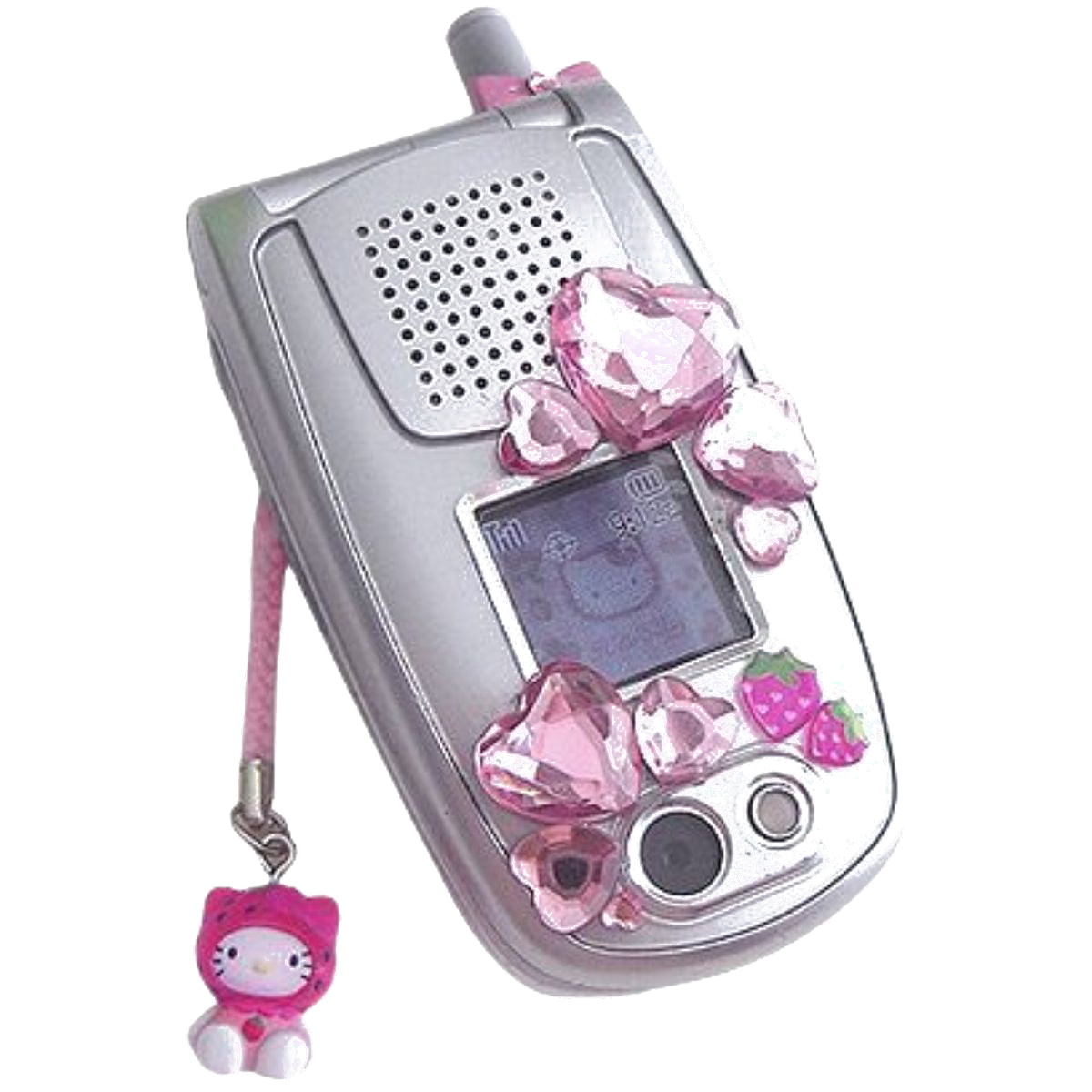 Pastel pink flip phone sticker
